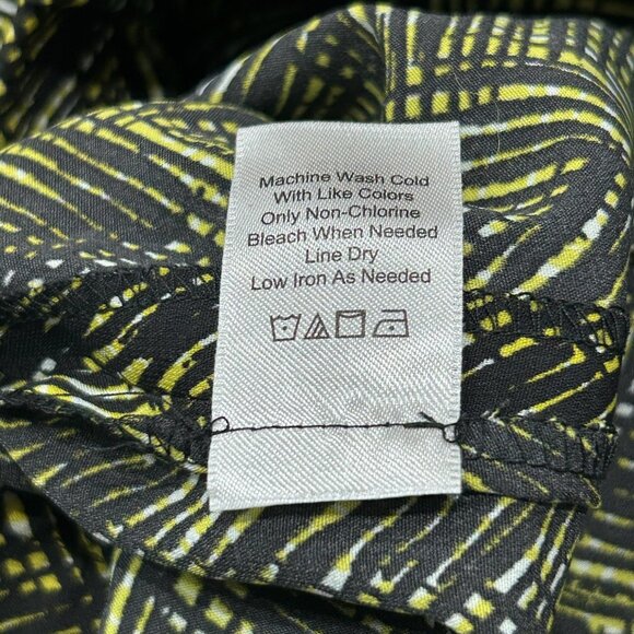 Coldwater Creek Womens Natural Fit Drawstring Pants Size M Multicolor Chevron - Picture 7 of 10